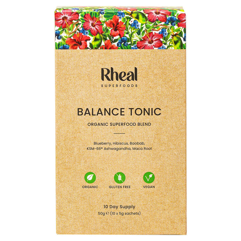 Rheal Balance Tonic Organic Superfood Blend 10 x 5g sachets (British brand)