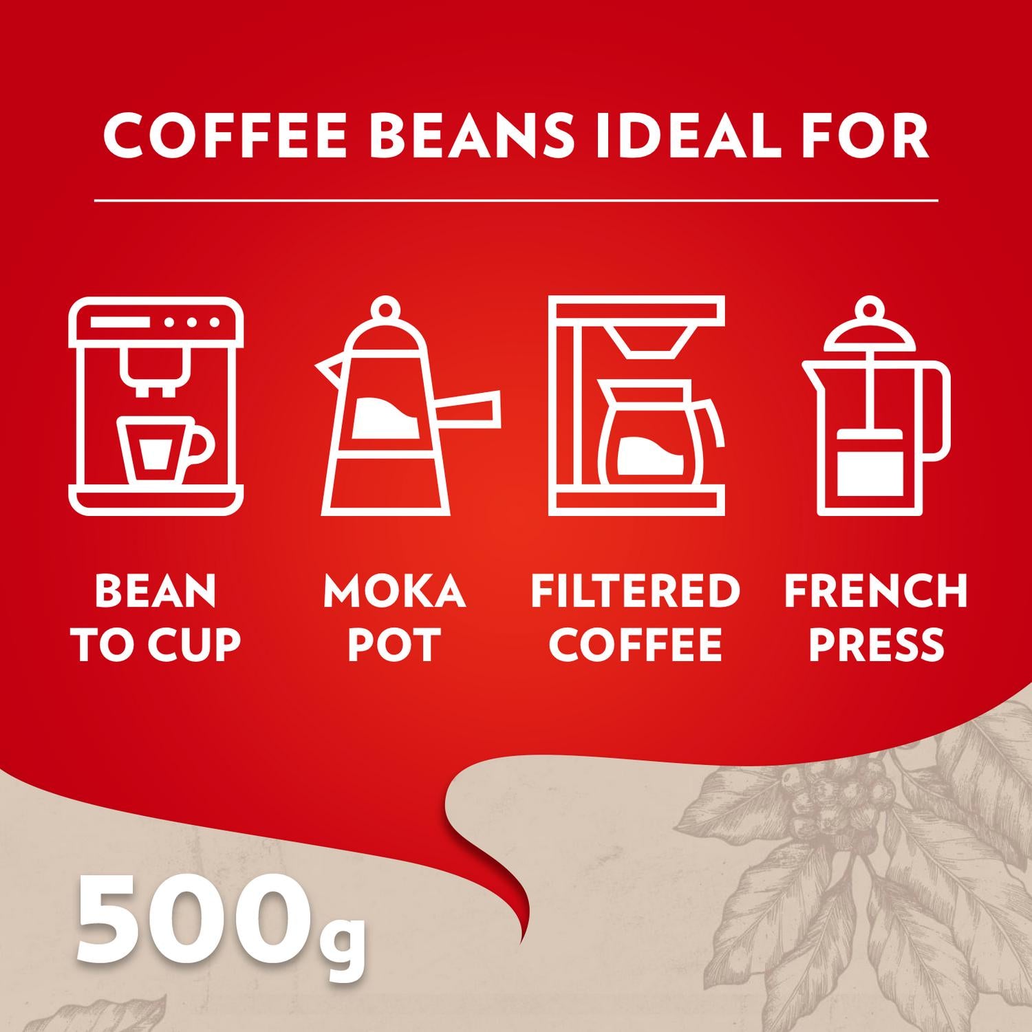 Lavazza Qualita Rossa Coffee Beans 500g