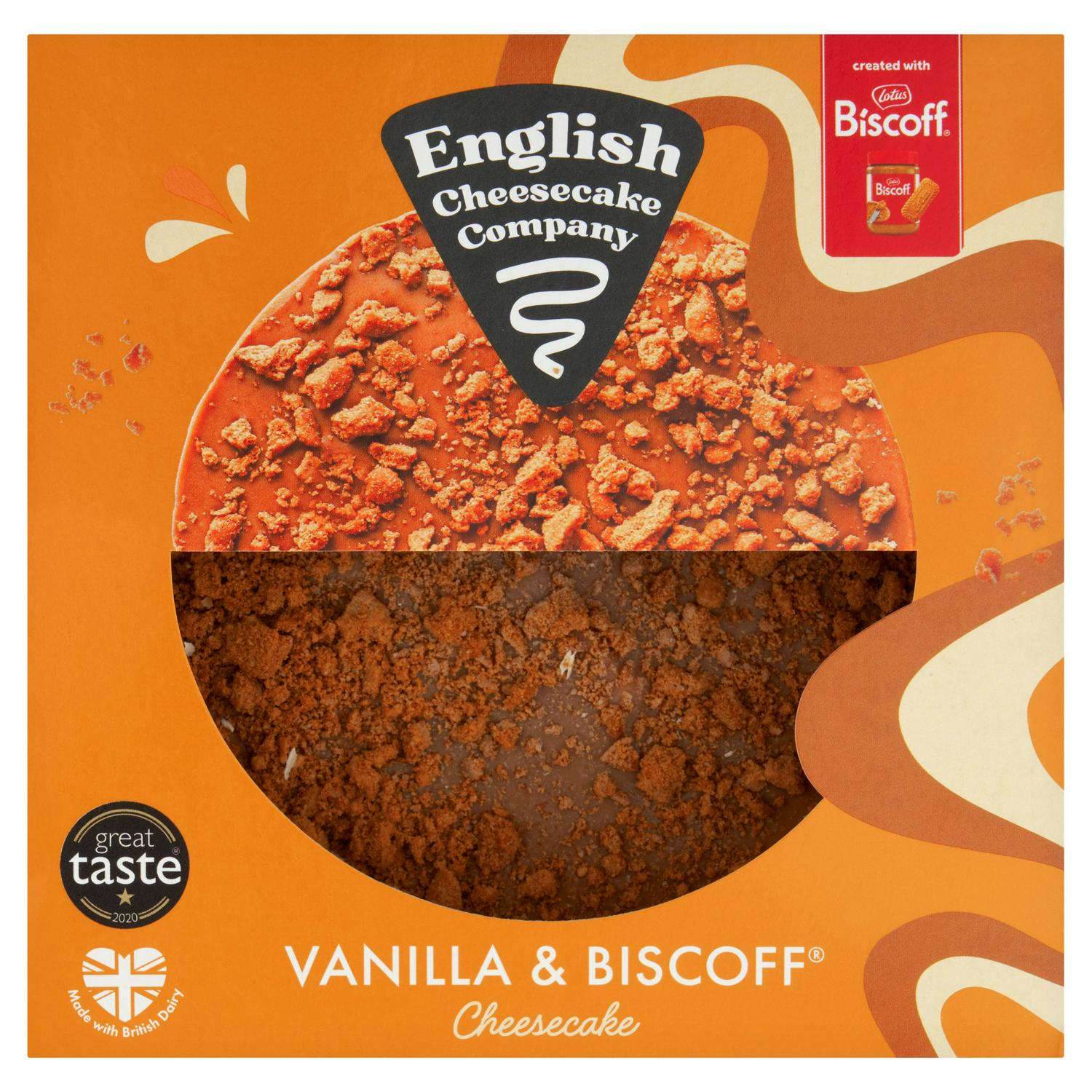 English Cheesecake Company Cheesecake Vanilla Biscoff 484g - British product