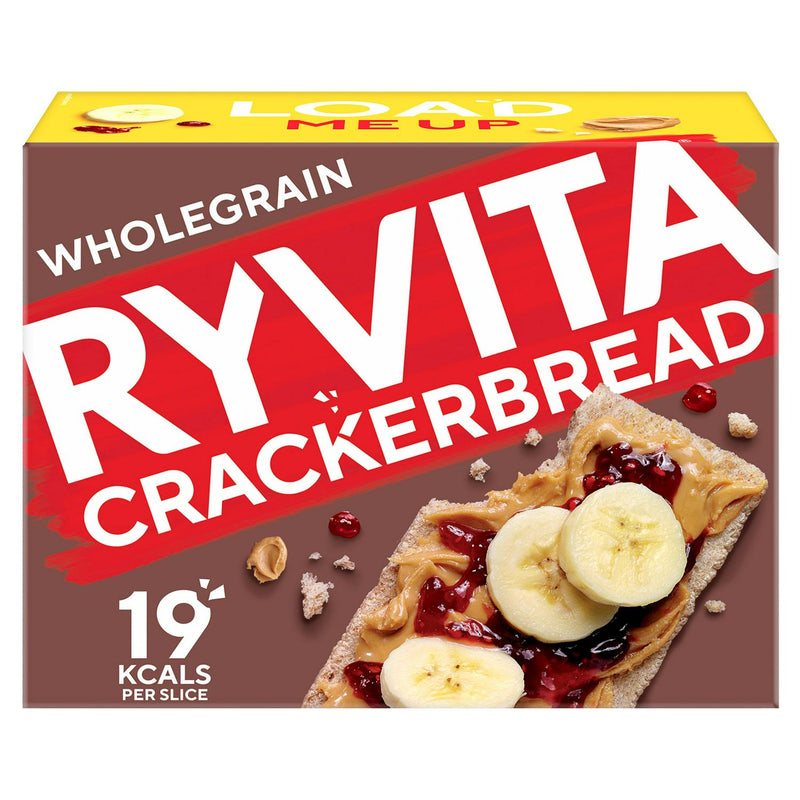 Ryvita Wholegrain Crackers 125g, imported from the UK
