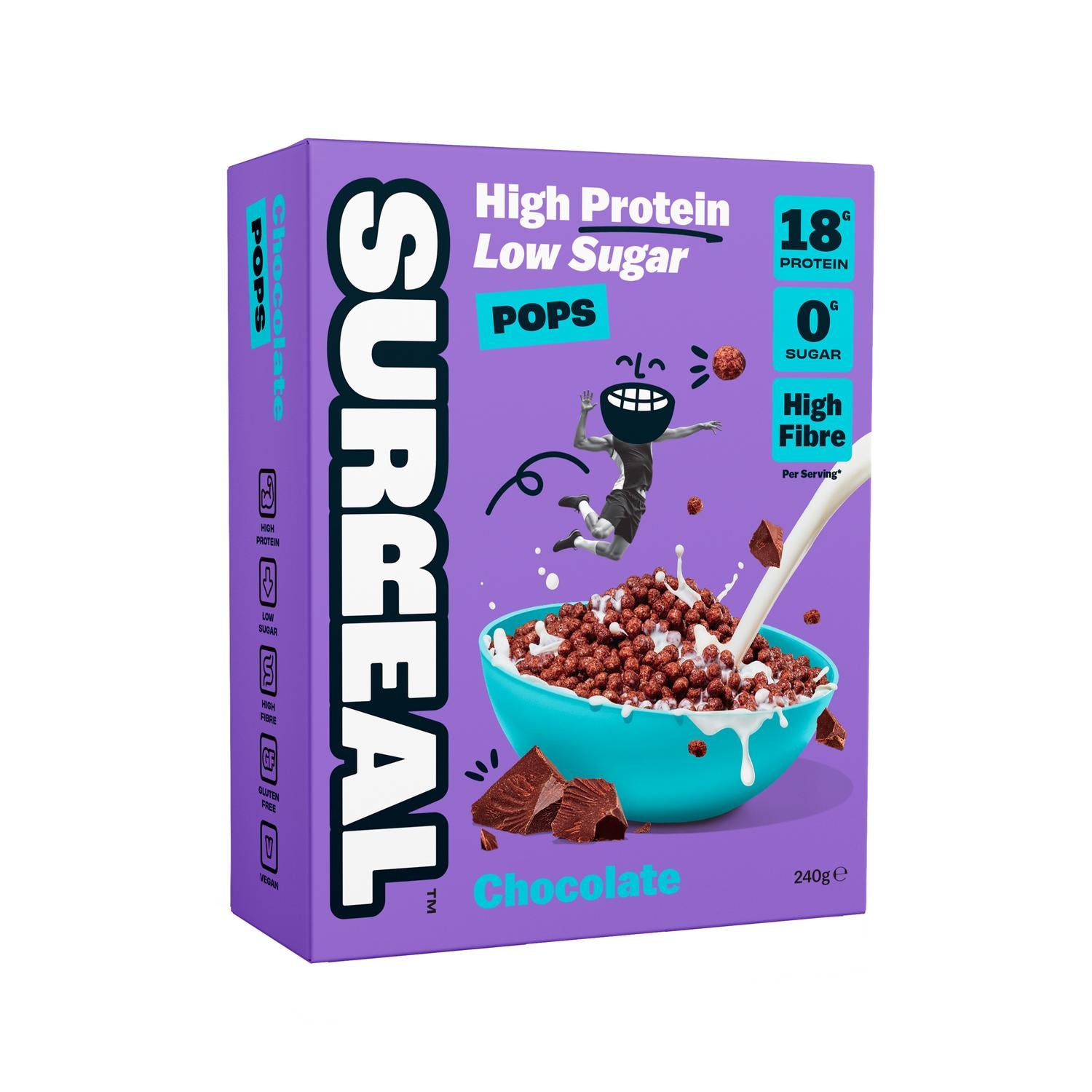 Surreal high protein chocolate cereal 240g (British brand)