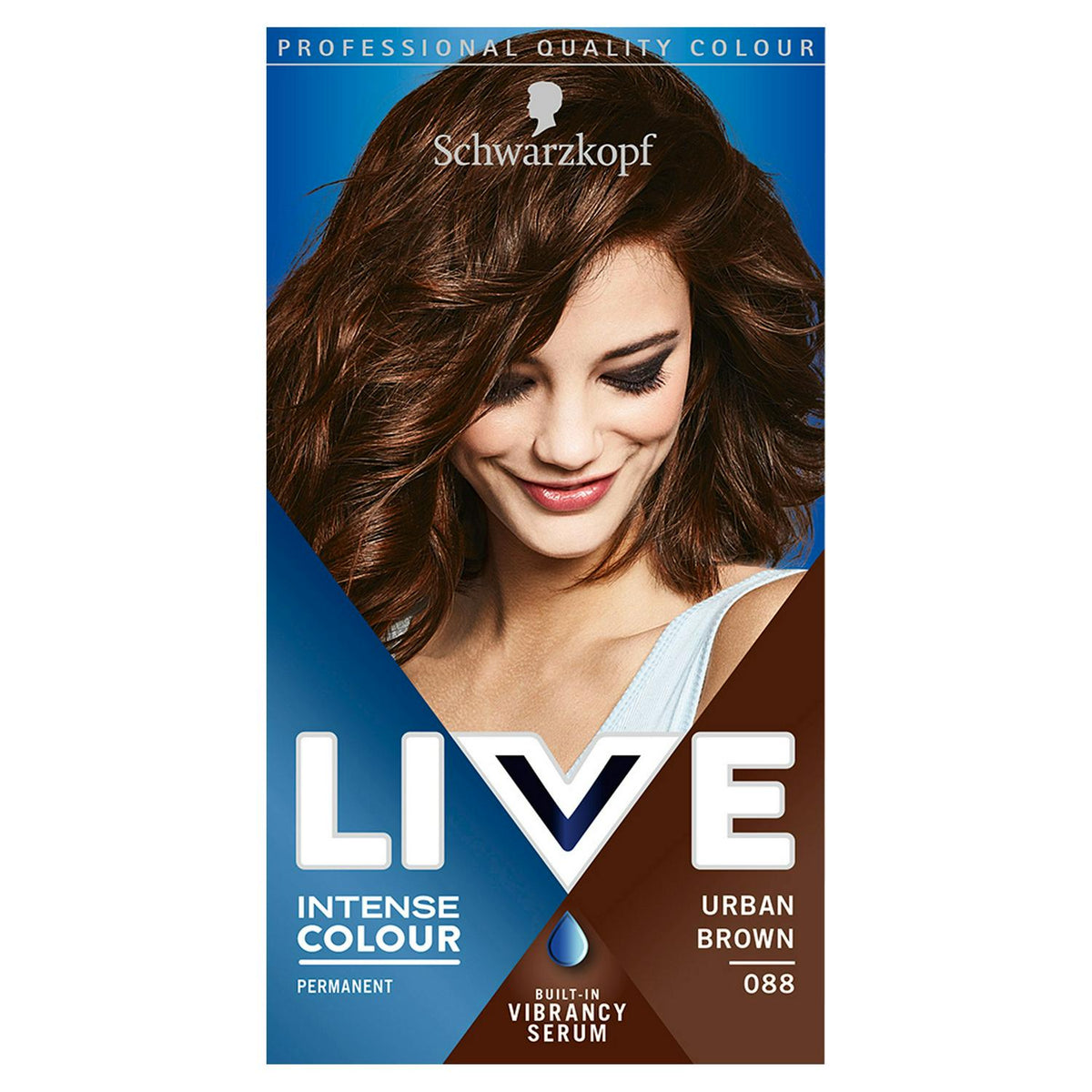 Permanent Hair Dye with Vibrancy Serum for Light to Dark Brown Hair and Up to 70% Grey Coverage
