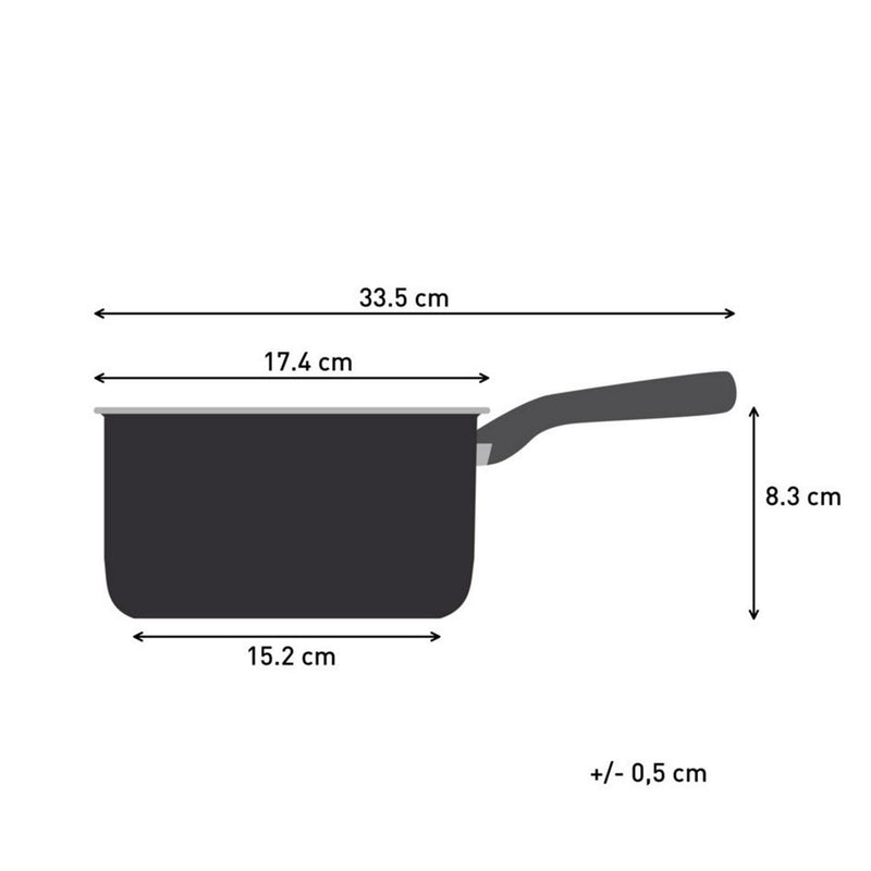 Tefal Titanium Excellence Saucepan 16cm, imported from the UK