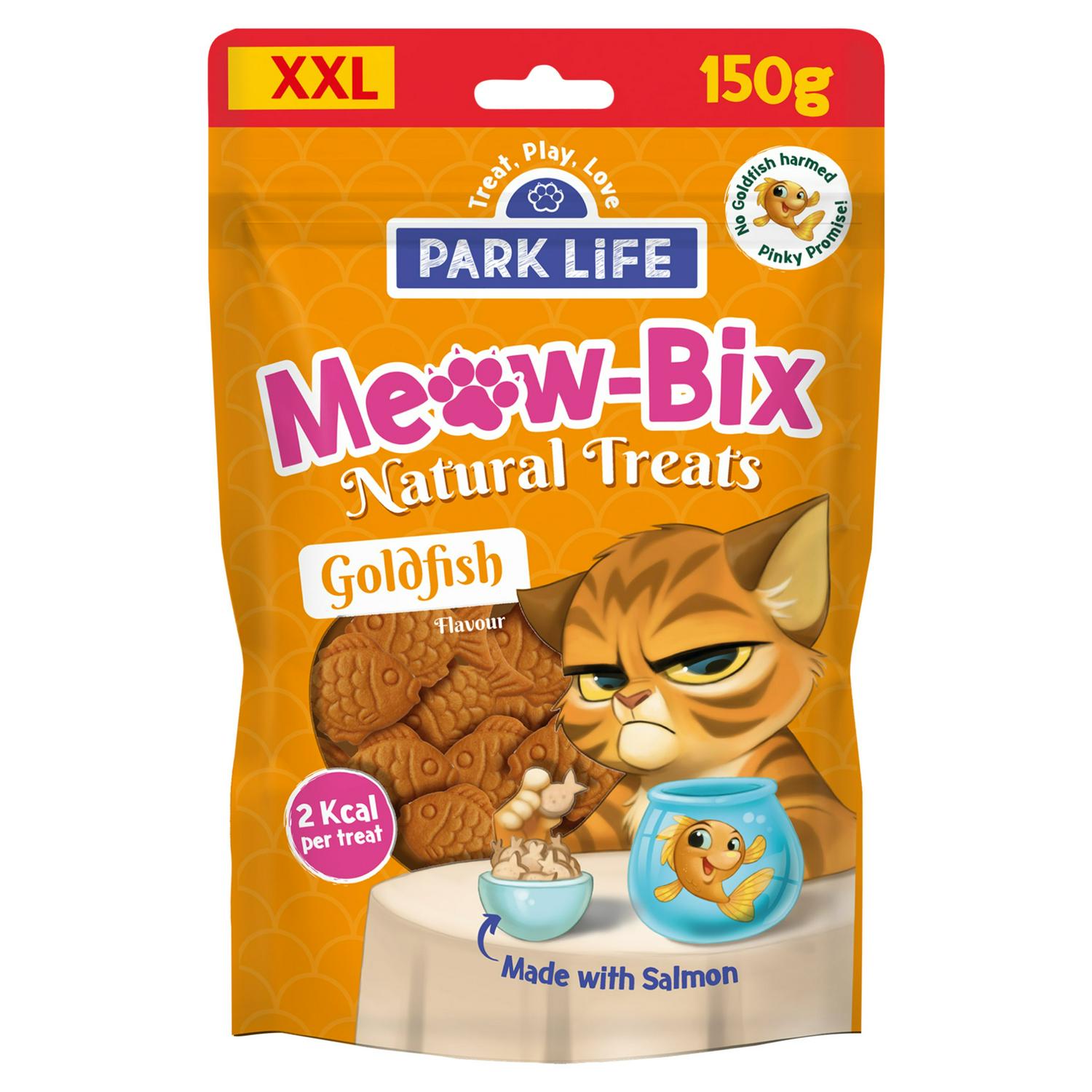 Park Life cat treats Goldfish Flavour 150g, imported from the UK