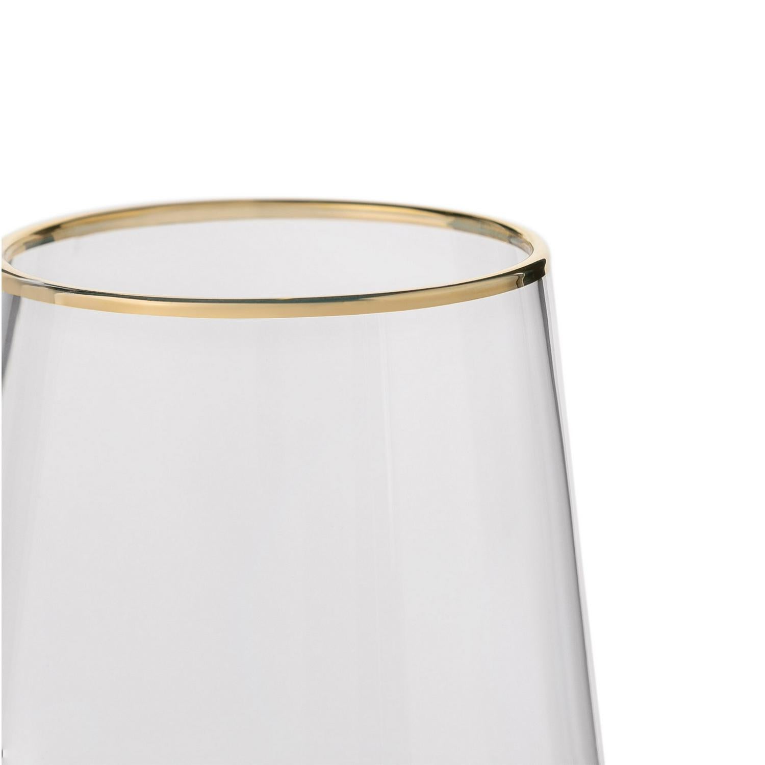 Habitat Gold Rim Hi Ball Glass 710ml capacity, UK version