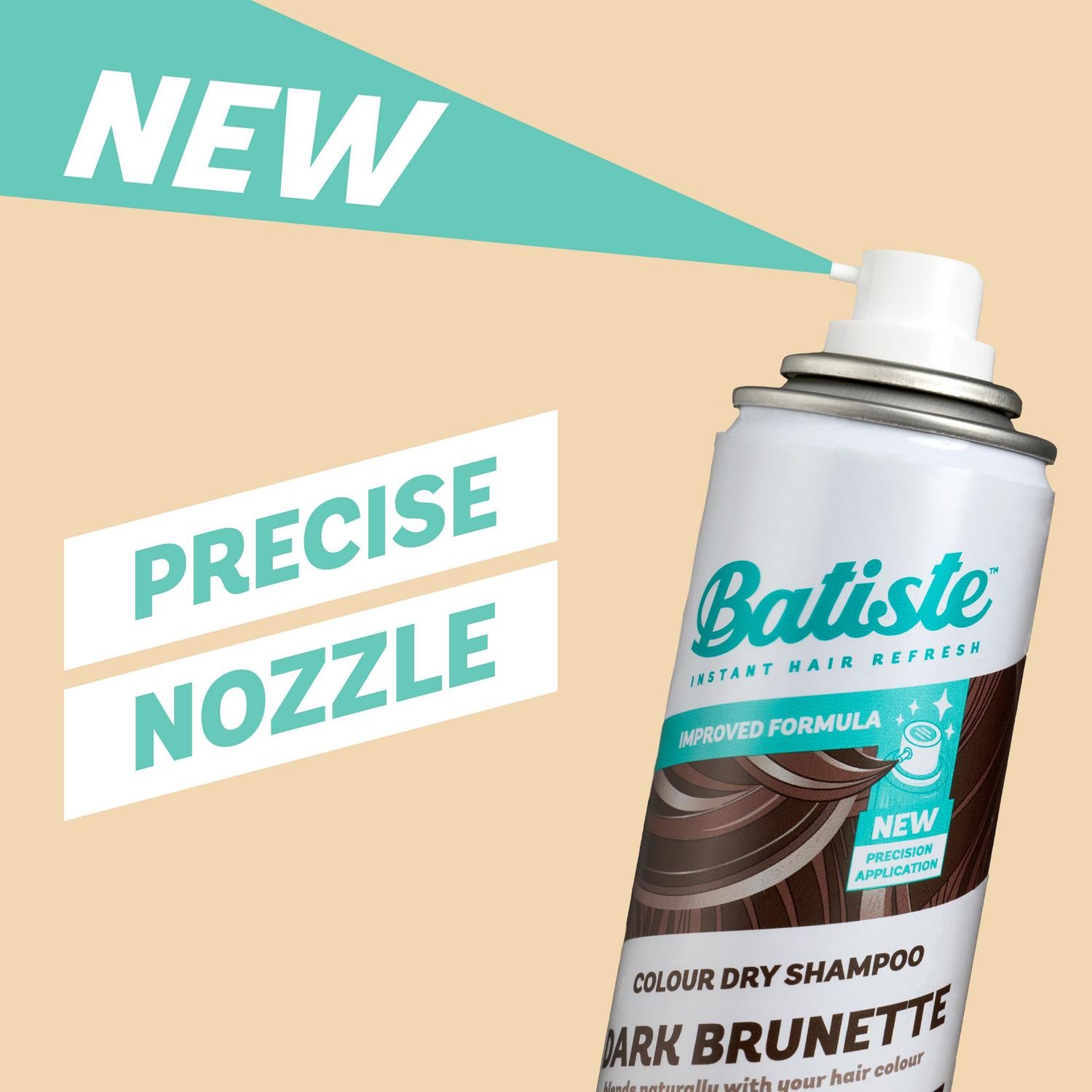 Batiste Dark Hair Colour Dry Shampoo 350ml - British product