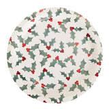 Sainsbury's Home Pack of 10 Holly Paper Plates - 23cm