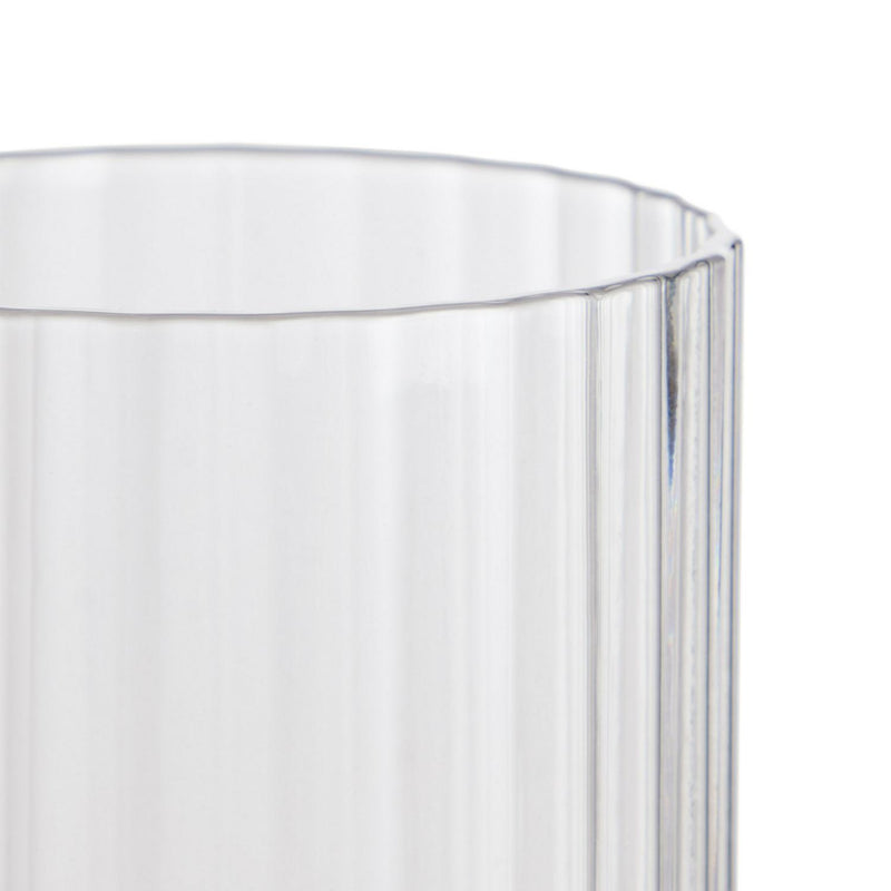 Habitat Wide Ribbed Wine Glass - Clear