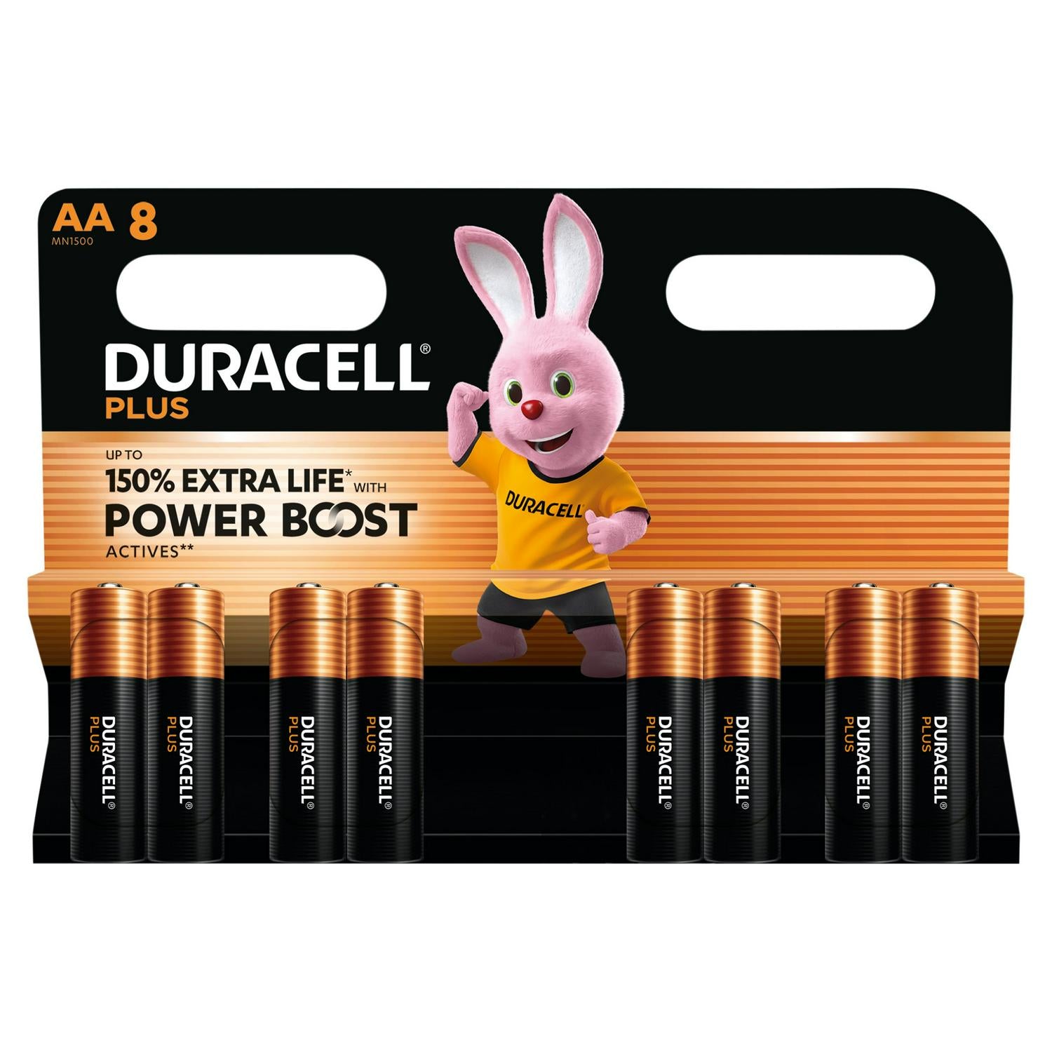 Duracell AA batteries Powerboost Plus 8 pack - British product