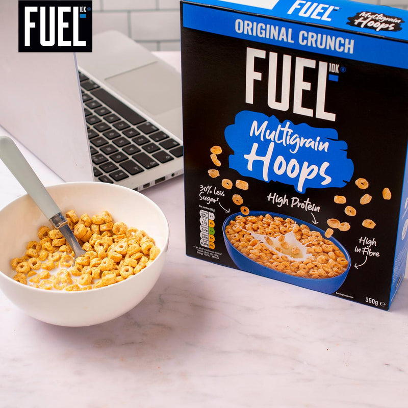 FUEL10K multigrain hoops breakfast cereal 350g - British product