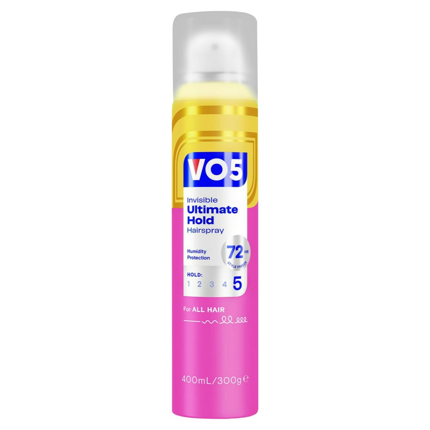Vo5 Invisible Ultimate Hold Hairspray 400 ml (British brand)