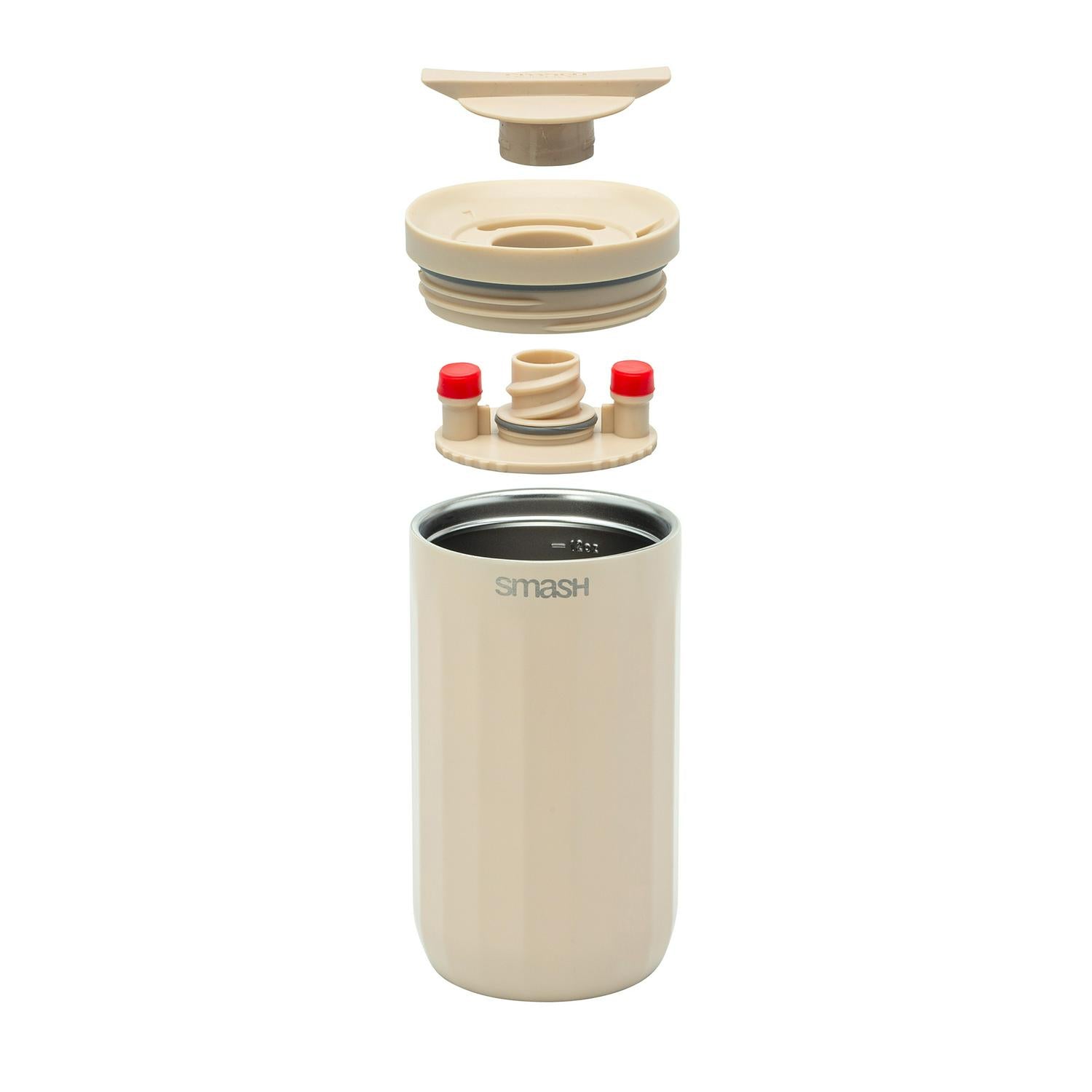 Smash Linear Beige travel coffee cup (British brand)