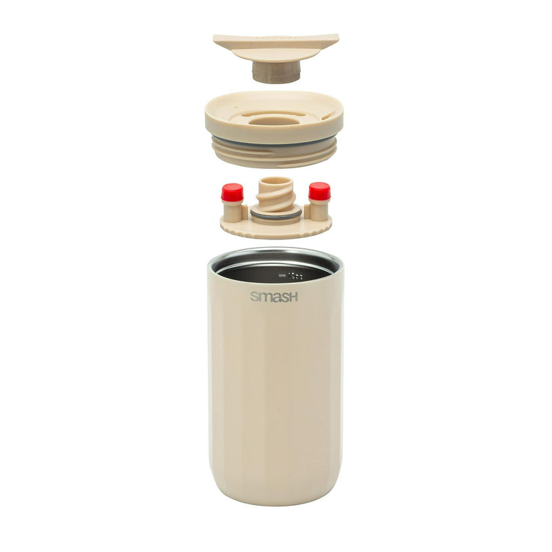 Smash Linear Beige travel coffee cup (British brand)