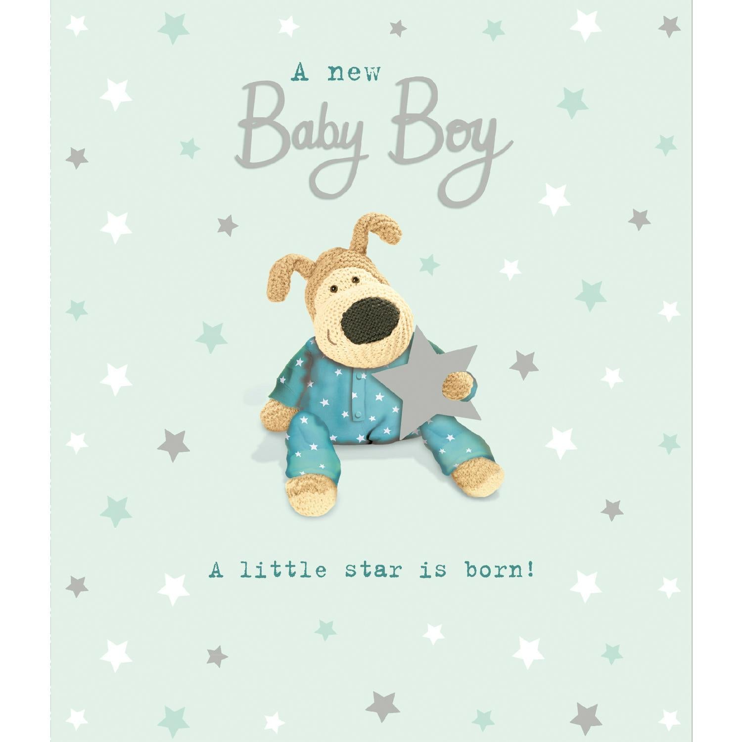Boofle Baby Boy greeting card 15.9cm x 18.4cm - British product