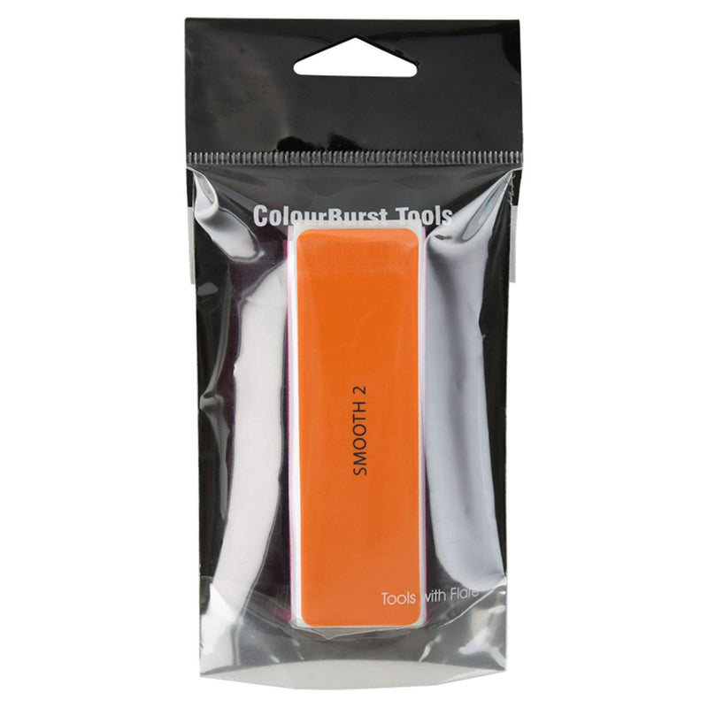 Colourburst nail buffer orange - British product