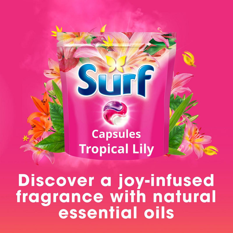 Surf Laundry Capsules Tropical Lily 51 Washes (British brand)