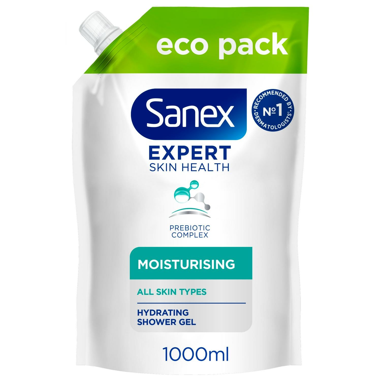 Sanex Expert Skin Health Shower Gel Refill 1L (British brand)
