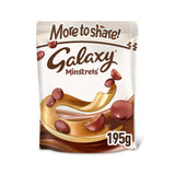 Galaxy Minstrels Milk Chocolate Buttons Sharing Pouch 195g , UK version