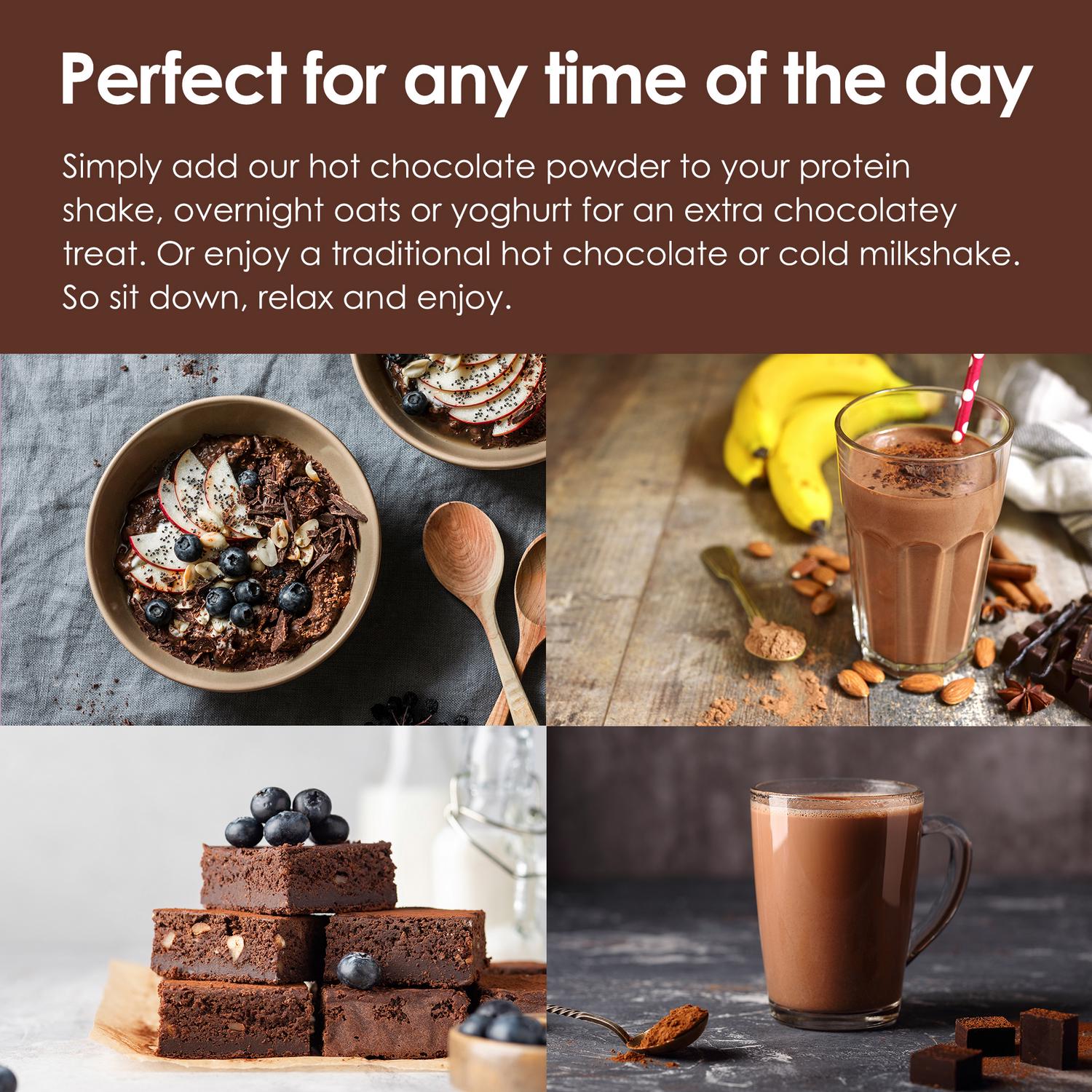Options hot chocolate salted caramel 220g, imported from the UK