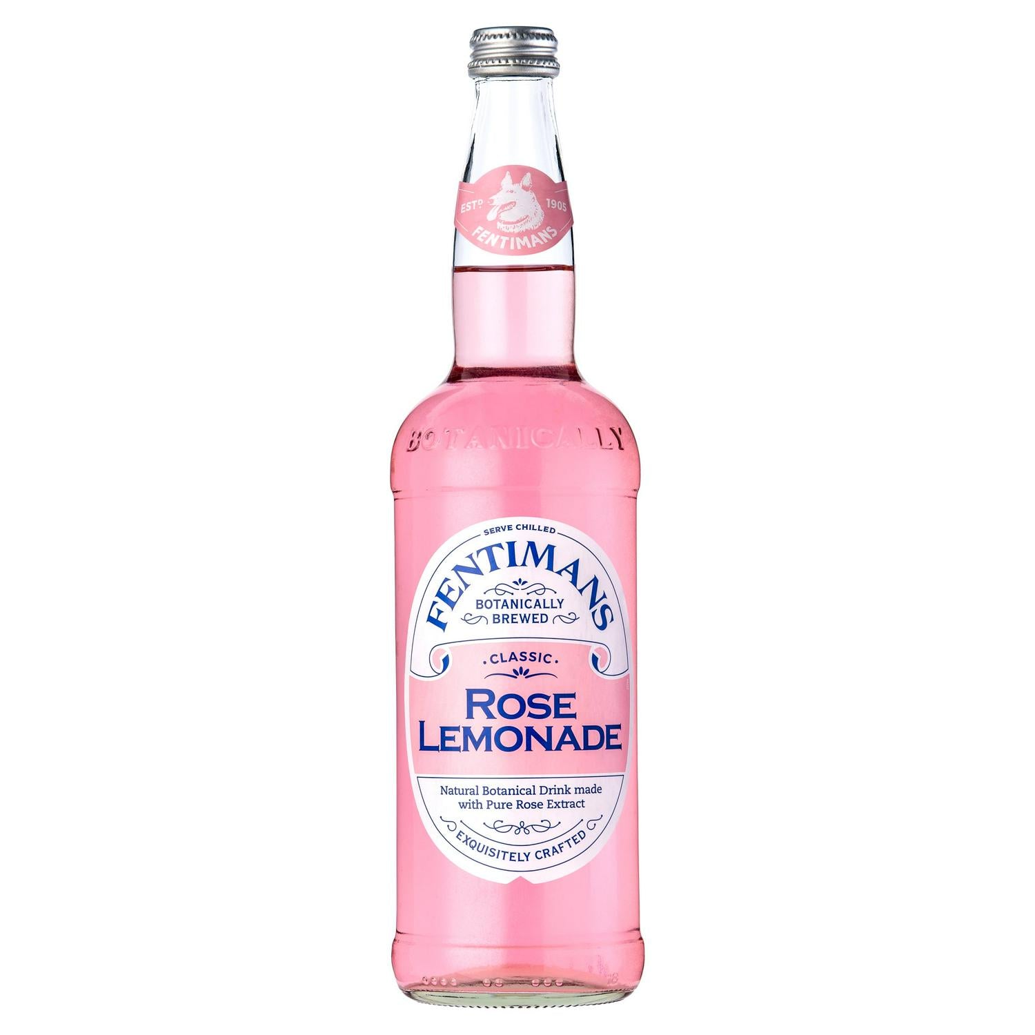 Fentimans Rose Lemonade 750ml, imported from the UK