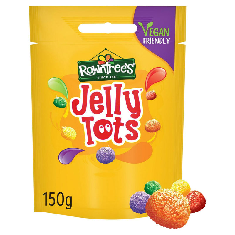 Rowntree's Jelly Tots jelly sweets 150g, imported from the UK
