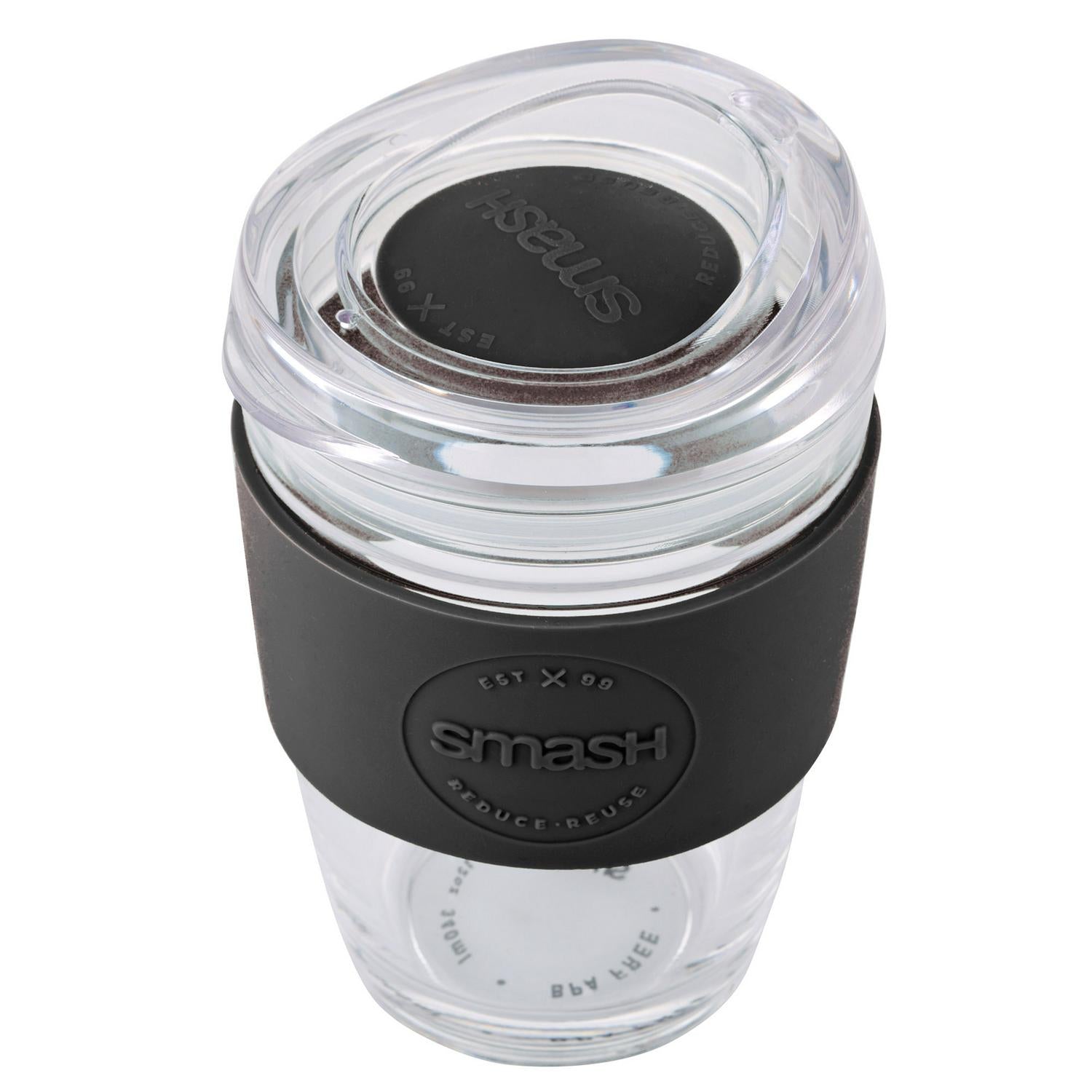 Smash Glass Barista Buddy Black Coffee Cup (British brand)