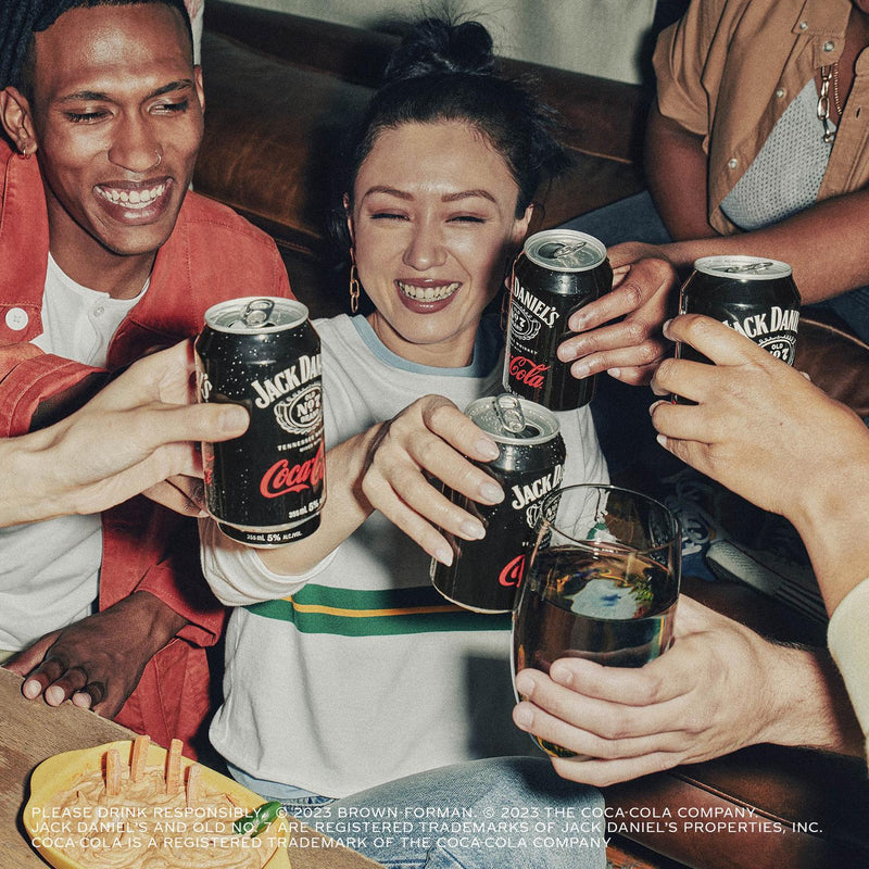 Jack Daniel's ready-to-drink cola cocktail 6 x 250ml, UK version