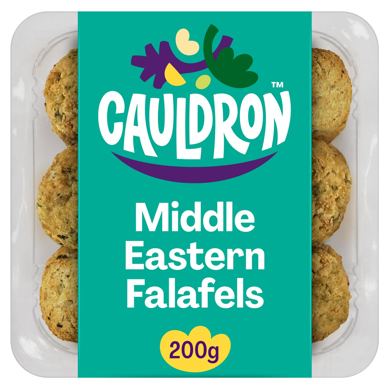 Cauldron Falafels Ready To Eat 200g, imported from the UK