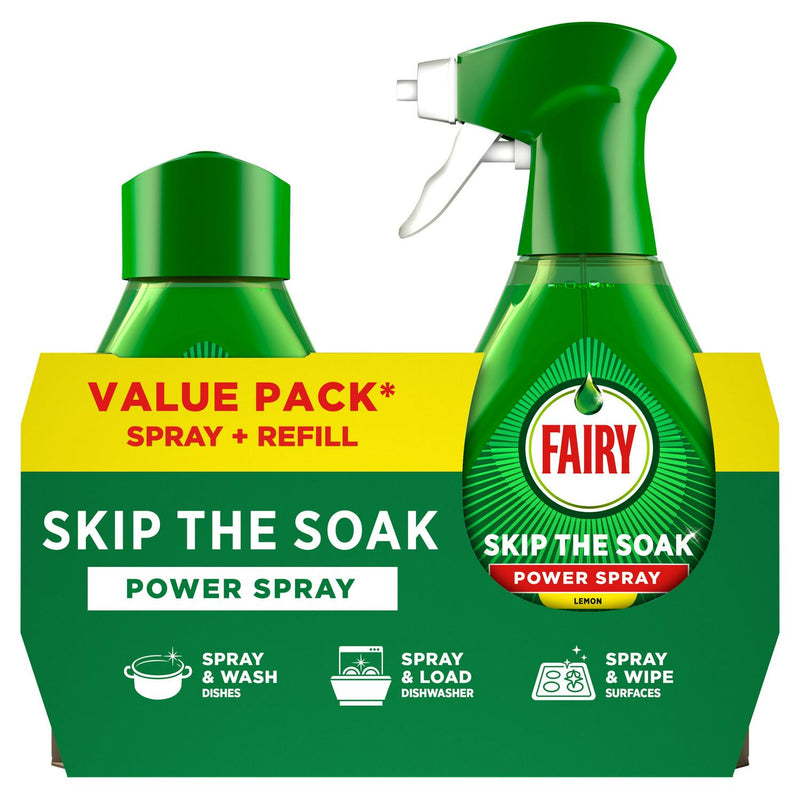 Fairy Dish Power Spray Lemon 1000ml - British product