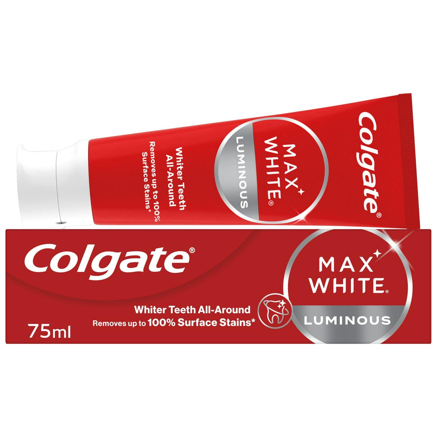 Colgate Max White Luminous Whitening Toothpaste 75ml - British product