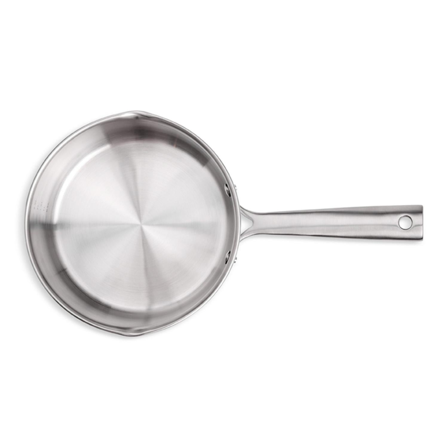 Habitat Ellipse Brushed Stainless Steel 18cm Saucepan