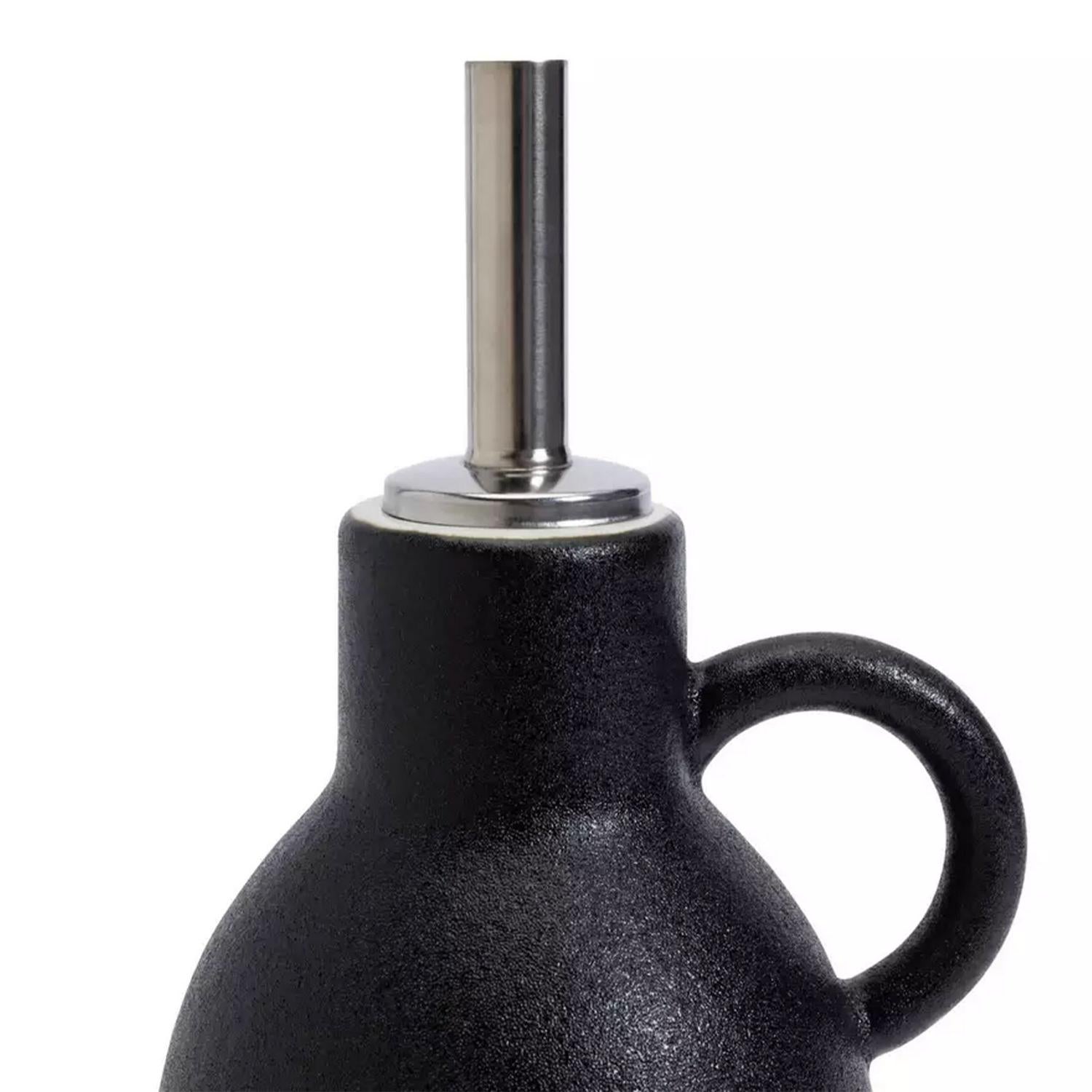 Habitat industrial stoneware oil pourer, 22.6cm height, UK version