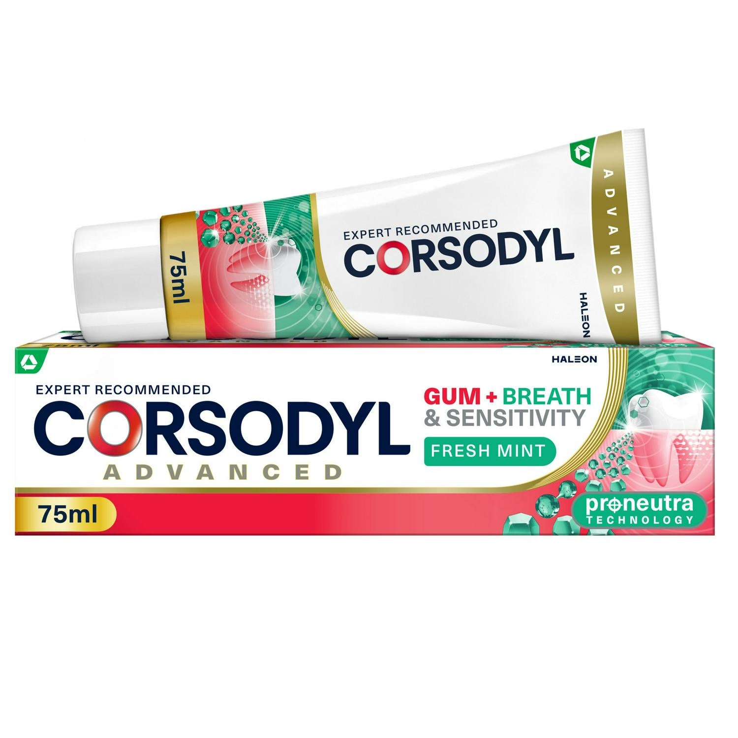 Corsodyl toothpaste Gum+ Breath Sensitivity 75ml - British product