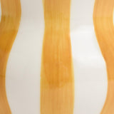 Habitat Hand Painted Stripe Vase - Mustard