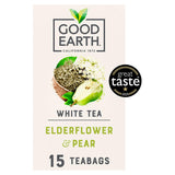 Good Earth Elderflower Pear tea bags 15, UK version
