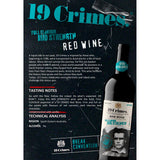 19 Crimes Mid Strength Red Wine 75cl - British product