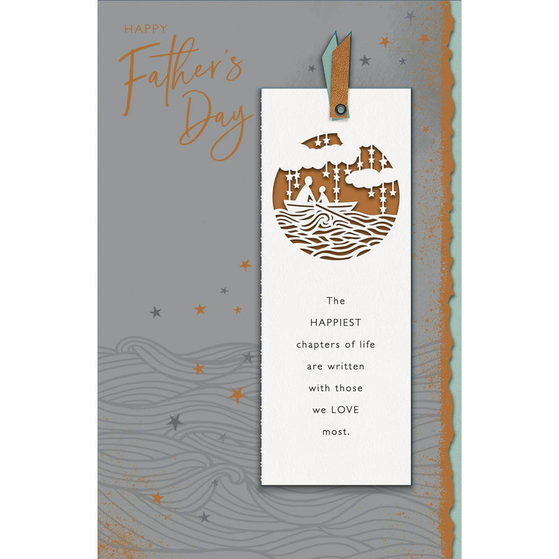 Gibson Father's Day card with bookmark, UK version