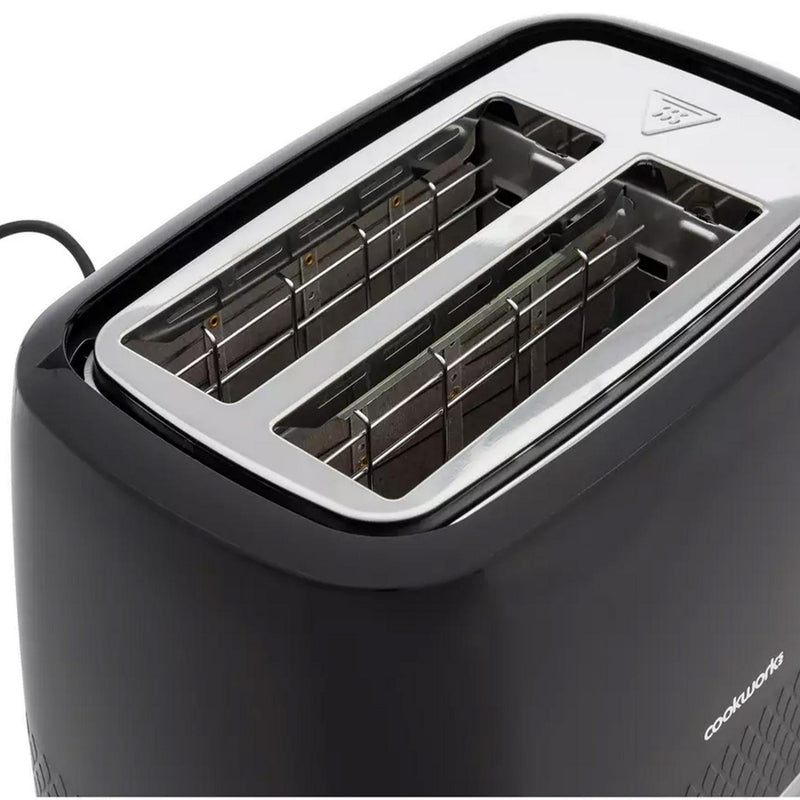 Cookworks Selcey 2 Slice Toaster Black model - British product
