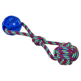 Petface treat ball on rope toy, imported from the UK