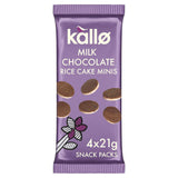 Kallo Milk Chocolate Rice Cake Minis 4 x 21g