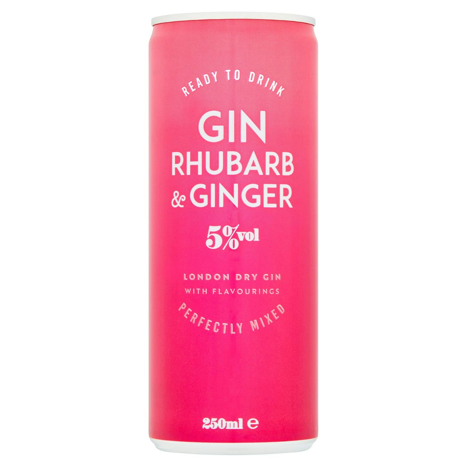 Sainsbury's Gin Rhubarb & Ginger Cocktail 250ml (British brand)