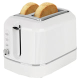 Cookworks Texture Tilly 2 Slice Toaster - White