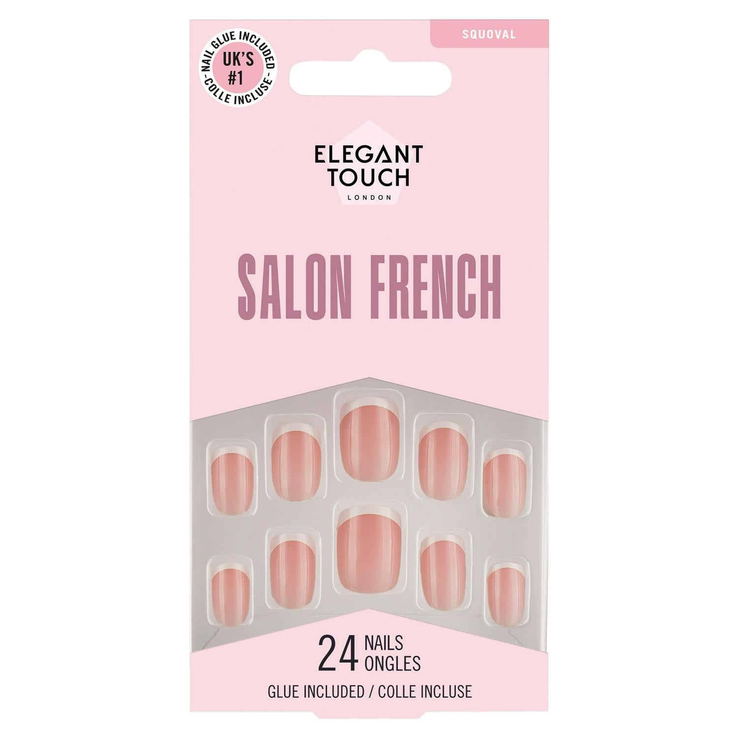 Elegant Touch London 24 French 117 nails - British product