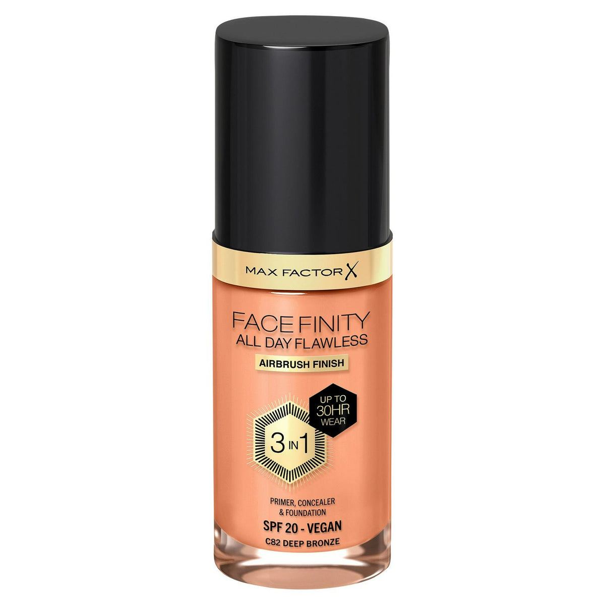 Max Factor All Day Flawless 82 Deep Bronze Foundation 30ml