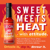 Leon hot honey sriracha sauce with blossom honey 155ml, UK version