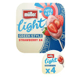Müller Light Greek Style Sublime Strawberry Yogurt 4x115g