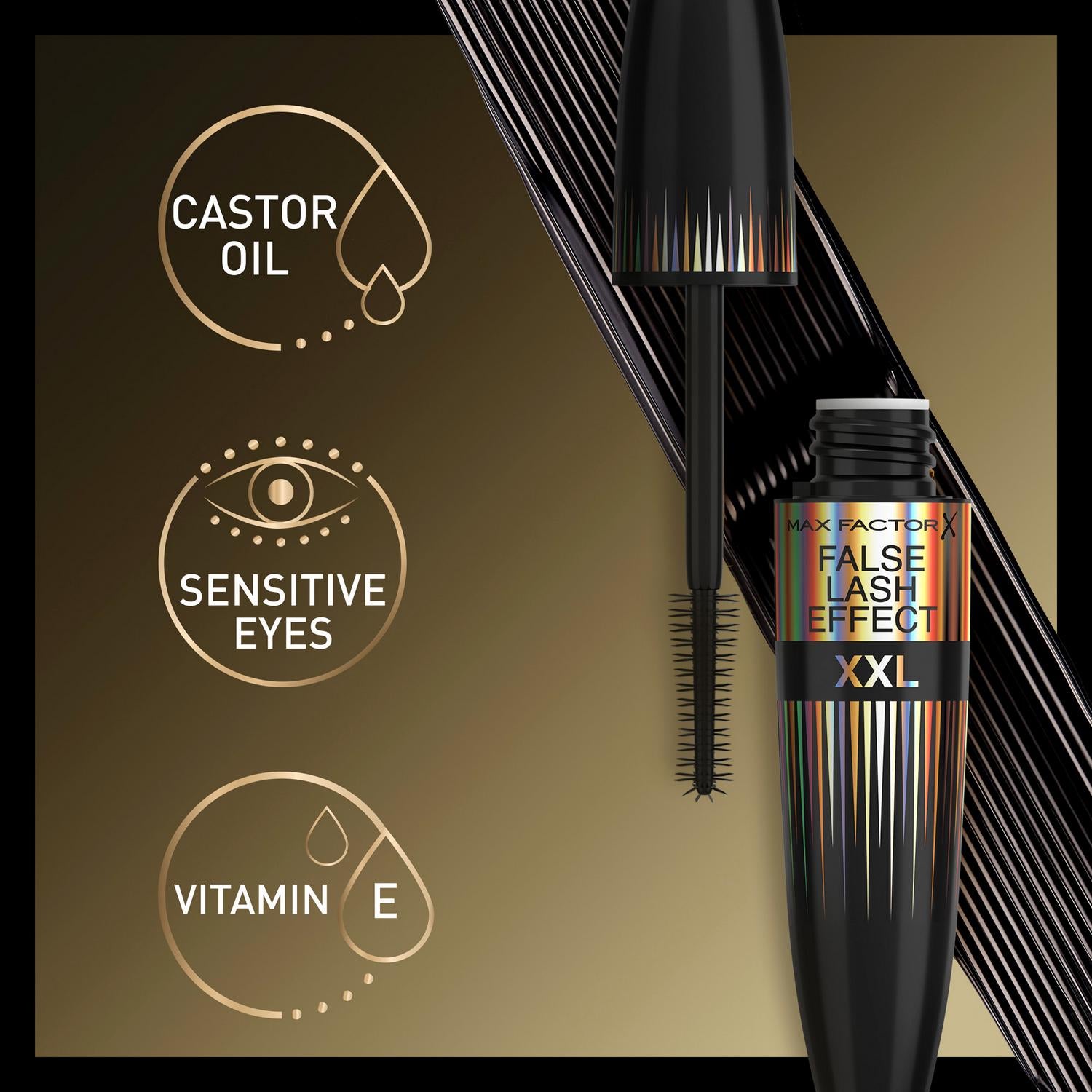 Max Factor False Lash Effect XXL Black mascara, imported from the UK