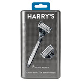 Reusable Razor Handle Set with 5 German Blades and Flex Hinge