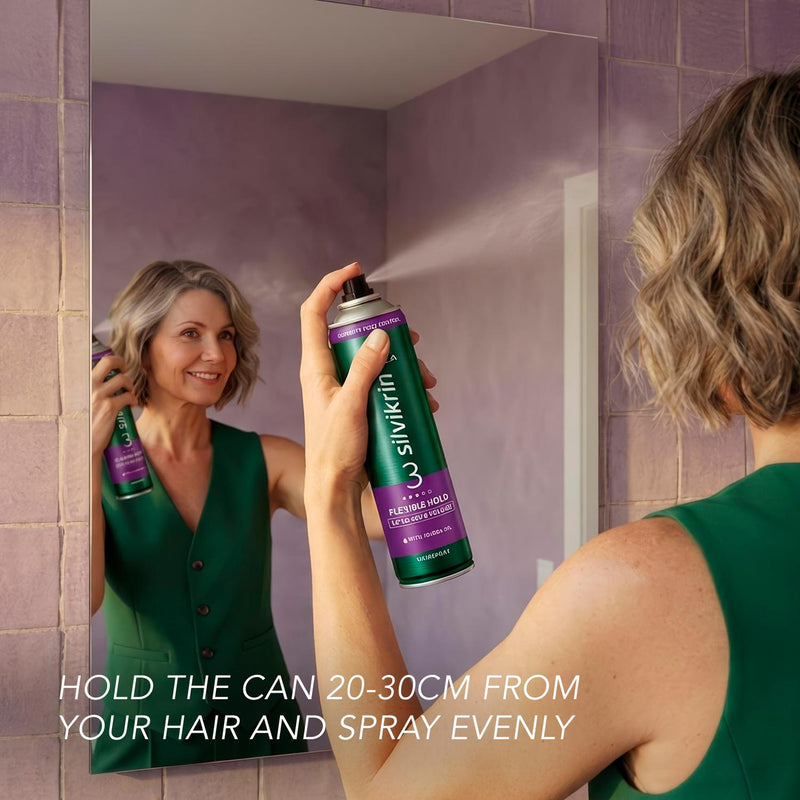 Wella Silvikrin flexible hold hairspray 400ml (British brand)