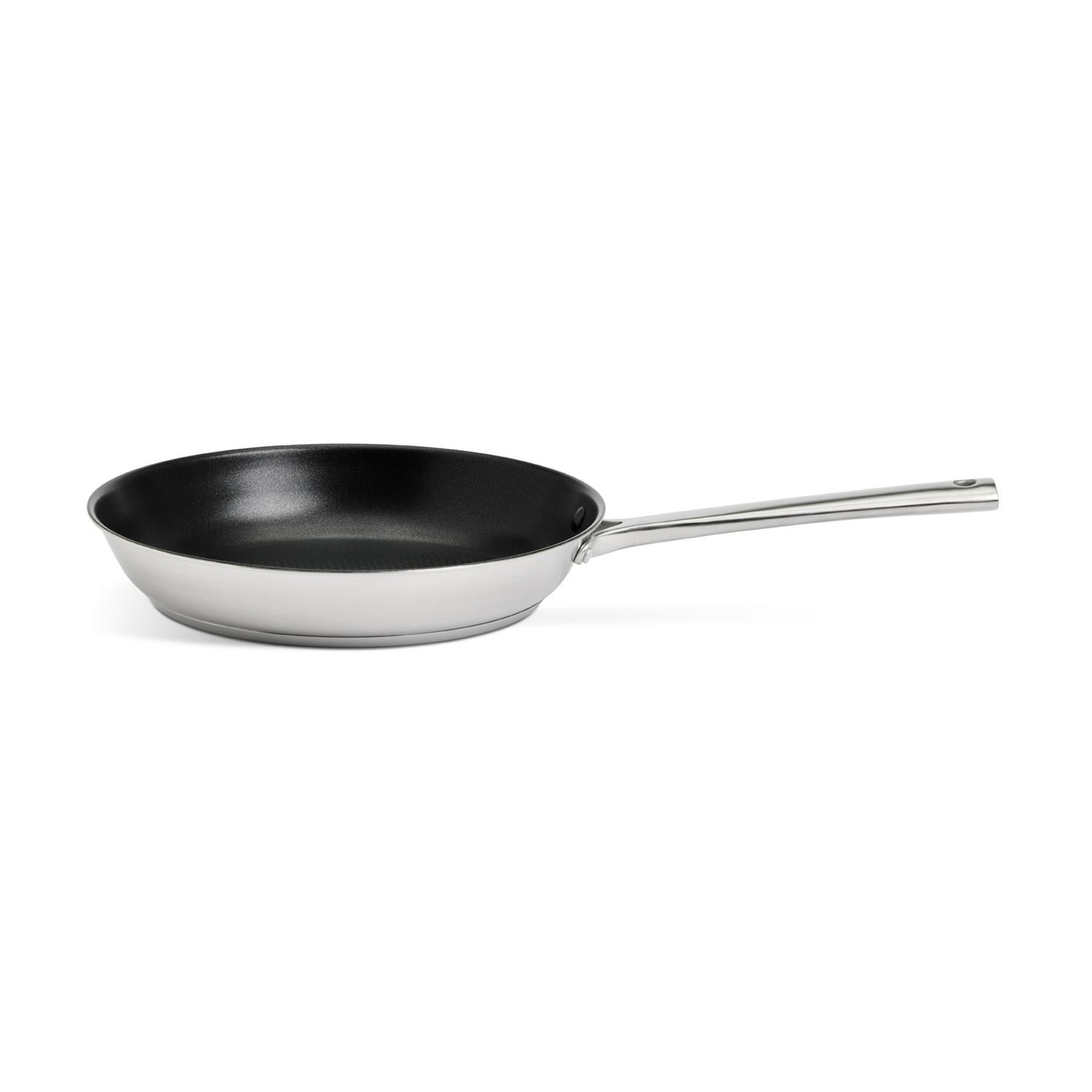 Habitat ellipse frying pan brushed stainless steel 24cm, UK version